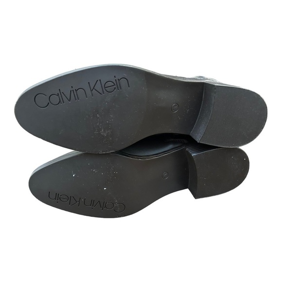 CALVIN KLEIN Women's Deniece Block Heel Ankle Booties in brown - Picture 12 of 14